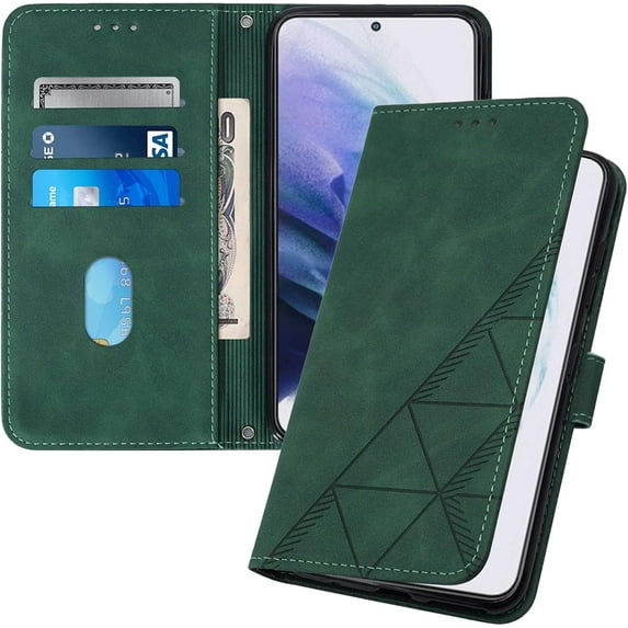 Compatible with Samsung Galaxy A12 5G Wallet Case with Card Holder Leather with Kickstand Phone Case for Women Men Durable Magnetic Protective Case for Samsung Galaxy A12 5G Green YBS