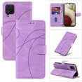 thumbnail image 1 of Compatible with Samsung Galaxy A12 5G Wallet Case, Protective Vintage Premium PU Leather Flip with Card Holders Kickstand & Wrist Strap Folio Case Cover for Men Women for Galaxy A12 5G, Purple, 1 of 10