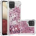thumbnail image 1 of Compatible with Samsung Galaxy A12 Case Glitter Liquid Cute Clear Phone Case Floating Quicksand Shockproof Protective Bumper Silicone Soft TPU Case for Samsung Galaxy A12 5G Love Rose YB, 1 of 12
