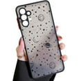 thumbnail image 1 of Compatible with Samsung Galaxy A13 4G/5G,Galaxy A04S, Planet Sky Star Pattern Protective Phone Case Translucent Frosted Hard PC Back Case Shockproof Silicone Bumper Cover, Black Sky, 1 of 9