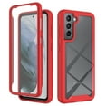 thumbnail image 1 of Compatible with Samsung Galaxy A13 5G Case, Dustproof Shockproof Case with Built-in Screen Protector, Bumper Frame Heavy Duty Full Body Protective Cover for Samsung Galaxy A13 5G,Red, 1 of 3