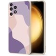 thumbnail image 1 of Compatible with Samsung Galaxy A13 5G Case, Thin Liquid Silicone Case,Shockproof,Slim Thin Phone Case for Galaxy A13 5G,Full Body Screen Camera Protective Cover-Beige White+Purple 9-sam a13-01, 1 of 14