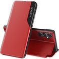 thumbnail image 1 of Compatible with Samsung Galaxy A14 5G Case Clear View Window Leather with Kickstand Magnetic Foldable Phone Case Men Shockproof Protective Case for Samsung Galaxy A14 5G,Windows Red, 1 of 9
