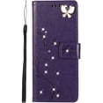 thumbnail image 1 of Compatible with Samsung Galaxy A14 5G Case Glitter with Card Holder Flip Wallet Phone Case for Women Crystal Butterfly Shockproof Protective Case for Samsung Galaxy A14 5G,Purple GY, 1 of 12