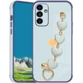 thumbnail image 1 of Compatible with Samsung Galaxy A14 5G Case Silicone Shockproof with Love Heart Wrist Strap Chain for Women, Galaxy A14 5G Case Ultra Thin and Soft Cases Samsung A14 5G Phone Case (Blue), 1 of 13