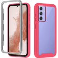 thumbnail image 1 of Compatible with Samsung Galaxy A14 5G Case for Women Men, Shockproof Samsung A14 5G Protective Case Clear Phone Case Support Wireless Charging Cases (Rose Red), 1 of 14