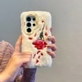 thumbnail image 1 of Compatible with Samsung Galaxy A14 5G Cute Plush Case with Stand, Slim Phone Case with Camera Lens Kickstand for Women Girls Shockproof Anti-Scratch Protective Bumper for Samsung Galaxy A14 5G, White, 1 of 8
