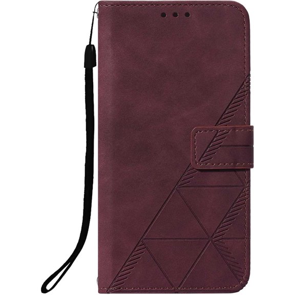 Compatible with Samsung Galaxy A15 5G Wallet Phone Case PU Leather with Card Slots Holder Stand Feature Magnetic Folio Flip Shockproof Protective Case for Samsung Galaxy A15 5G Wine Red YB