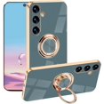 thumbnail image 1 of Compatible with Samsung Galaxy A15 5g Case with Ring Holder Pink, Aesthetic Phone Case Samsung A15 5g Case Silicone Soft TPU Slim Cover Shockproof Luxury with Kickstand (Gray), 1 of 14