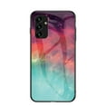 thumbnail image 1 of Compatible with Samsung Galaxy A15 Case,Cute Starry Sky Patterned  Fashionable Tempered Glass Back with Soft Silicone Bumper Lightweight Protective Phone Case,Colorful, 1 of 12