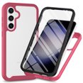 thumbnail image 1 of Compatible with Samsung Galaxy A16 5G/4G Case, Dustproof Shockproof Case with Built-in Screen Protector, Bumper Frame Heavy Duty Full Body Protective Cover for Samsung Galaxy A16 5G/4G,Pink, 1 of 5