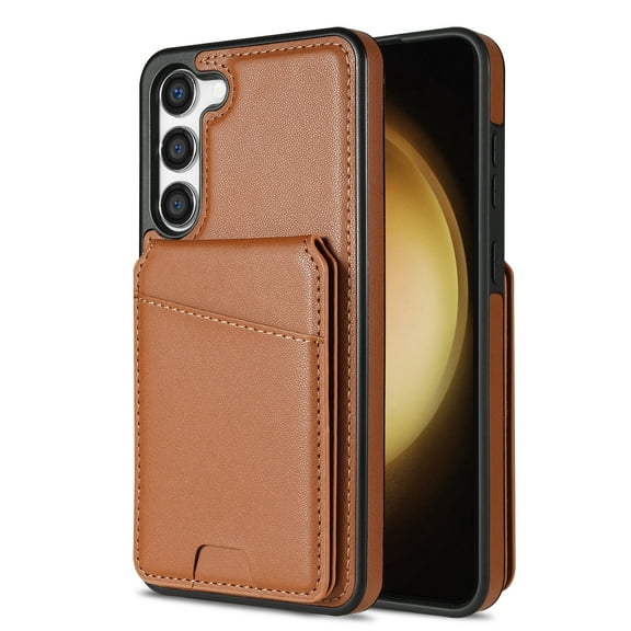 Compatible With Samsung Galaxy A16 5G Magnetic Detachable Wallet Case,PU Leather Back Flip Kickstand,[Compatible With Magsafe],With Card Slots,Shockproof Rugged Phone Case Cover,Brown