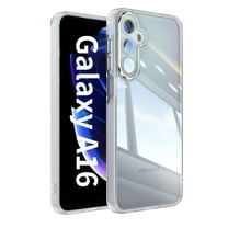 Compatible with Samsung Galaxy A17 5G Phone Case,Built-in Lens Camera Protector,Transparent Back Design,Ultra Slim Shockproof Protection Anti-Scratch TPU Bumper Thin Fit Phone Case,White
