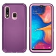 thumbnail image 1 of Compatible with Samsung Galaxy A20 A30 A50 Phone Case Hybrid Rugged Shockproof Hard Protective Drop Proof Full Body Heavy Duty Mobile Cell Cover for M10s A50S A30S A 30 50 50S 30S 2A Women Men Purple, 1 of 7