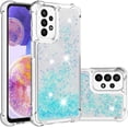 thumbnail image 1 of Compatible with Samsung Galaxy A23 5G Case Glitter Liquid Cute Clear Phone Case Floating Quicksand Shockproof Protective Bumper Silicone Soft TPU Case for Samsung Galaxy A23 5G Star Blue YB, 1 of 13