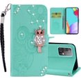thumbnail image 1 of Compatible with Samsung Galaxy A23 5G Flip Case for Women,Glitter Cute Owl Rhinestone Pu Leather Wallet with Cards Slot Cash Pockets Case for Samsung Galaxy A23 5G 6.6'' MTY-Green, 1 of 16