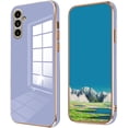 thumbnail image 1 of Compatible with Samsung Galaxy A24 Case for Women Men, Ultra Thin Samsung A24 Case Silicone Cute Shockproof Plating Electroplate Soft Phone Case Cover (Lavender Grey), 1 of 13