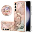 thumbnail image 1 of Compatible with Samsung Galaxy A25 5G Case, Fantastic Marble Patterned Phone Case Anti-Scratch Slim Hybrid Hard Plastic Bumper+Soft Silicone TPU with Ring Kickstand Bumper Shockproof Cover,Gold, 1 of 10
