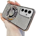 thumbnail image 1 of Compatible with Samsung Galaxy A25 5G Case Glitter Sparkly Camera Protection Cute Luxury Plating Cover with Kickstand Shockproof Protective Case for Samsung Galaxy A25 5G Sliver DS, 1 of 8