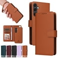 thumbnail image 1 of Compatible with Samsung Galaxy A25 5G Phone Case Detachable Wallet, Magnetic Flip Folio with Credit Card Holder & Cash Slot, Premium PU Leather, Wristlet, Kickstand Shockproof Cover, Brown, 1 of 10