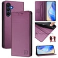 thumbnail image 1 of Compatible with Samsung Galaxy A26 5G Wallet Case, PU Leather Flip Case with RFID Blocking Card Slots, Kickstand Slim Fit Magnetic Wireless Charging Phone Cover for Galaxy A26 5G, Darkpurple, 1 of 11