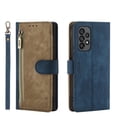 thumbnail image 1 of Compatible for Samsung Galaxy A32 4G Wallet Case, PU Leather TPU Protective Shockproof Flip Case with Wrist Strap Stand Magnetic Clasp Card Slots Phone Cover for Samsung Galaxy A32 4G 6.4 Inch,Blue, 1 of 15