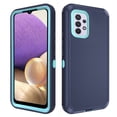 thumbnail image 1 of Compatible with Samsung Galaxy A32 5G 2021 6.5 inch Phone Case Hybrid Rugged Shockproof Hard Protective Drop Proof Full Body Heavy Duty Mobile Cell Cover for M32 A 32 SM-A326U A326U Women Men Blue, 1 of 8