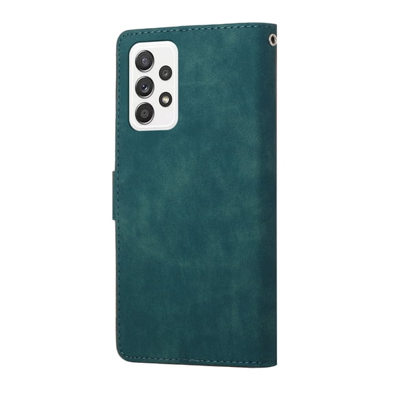 Compatible For Samsung Galaxy A33 5G Luxury Premium PU Leather Durability and Stylish Classic Business Style Wallet Case Anti-Scratch Magnetic Kickstand Cover.For Samsung Galaxy A33 5G,Blue