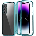 thumbnail image 1 of Compatible with Samsung Galaxy A34 5G Case with Built-in Privacy Glass Screen Protector, Ultra Slim Samsung A34 5G Phone Case Clear for Women Men Shockproof Protective Cover (Blue), 1 of 14