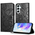 thumbnail image 1 of Compatible with Samsung Galaxy A36 5G Wallet Case,Sunflower Emboss PU Leather Flip Case for Women Men with Card Holder,Magnetic Closure,Flip Folding Kickstand,Shockproof Phone Case,Black, 1 of 6