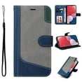 thumbnail image 1 of Compatible with Samsung Galaxy A42 5G Wallet Case, Classic Business Wristlet Shockproof Protective for Men Women PU Leather Card Slots Kickstand Phone Cover for Samsung Galaxy A42 5G, Blue, 1 of 7