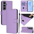 thumbnail image 1 of Compatible with Samsung Galaxy A51 5G Wallet Case with RFID Blocking Credit Card Holder, PU Leather Folio Flip Kickstand Protective Shockproof Anti-fall Phone Case Cover Women Men,Lavender, 1 of 13