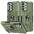 thumbnail image 1 of Compatible for Samsung Galaxy A52 5G/4G Case with Kickstand & Slide Camera Cover, Built-in 360° Rotate Ring Stand Magnetic Car Military Grade Shockproof Phone Cover Case,Green, 1 of 10