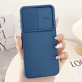 thumbnail image 1 of Compatible with Samsung Galaxy A52 5G/4G Case, [Smooth Silicone Full Coverage Camera] [Drop Protection], Shockproof Slim Soft Microfiber Lining Camera Lens Slide Protective Phone Case, Navyblue, 1 of 8