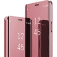 thumbnail image 1 of Compatible with Samsung Galaxy A52 Case Flip Leather Cover Clear S-View Mirror Shockproof Cover with Kickstand Anti-Scratch Protective Phone Cases Cover for Samsung A52, 1 of 6