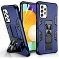 thumbnail image 1 of Compatible for Samsung Galaxy A52 Case with HD Screen Protector,  Military Grade Protective Shockproof Cover Built-in Magnetic Ring Kickstand Phone Case for Samsung A52 5G, Blue, 1 of 13