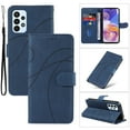 thumbnail image 1 of Compatible with Samsung Galaxy A53 5G Wallet Case, Protective Vintage Premium PU Leather Flip with Card Holders Kickstand & Wrist Strap Folio Case Cover for Men Women for Galaxy A53 5G, Darkblue, 1 of 10