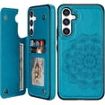 thumbnail image 1 of Compatible with Samsung Galaxy A54 5G Case Wallet with Card Slot Flip Leather Mandala Magnetic Clasp Protective Phone Case for Samsung Galaxy A54 Case Wallet(Blue-6.4 inch), 1 of 7