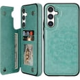 thumbnail image 1 of Compatible with Samsung Galaxy A54 5G Case Wallet with Card Slot Flip Leather Mandala Magnetic Clasp Protective Phone Case for Samsung Galaxy A54 Case Wallet(Green-6.4 inch), 1 of 14