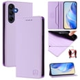 thumbnail image 1 of Compatible with Samsung Galaxy A56 5G Wallet Case, PU Leather Flip Case with RFID Blocking Card Slots, Kickstand Slim Fit Magnetic Wireless Charging Phone Cover for Galaxy A56 5G, Purple, 1 of 11
