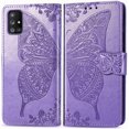thumbnail image 1 of Compatible with Samsung Galaxy A71 5G Wallet Case for Women, Leather Flip Folio with Kickstand Magnetic and Card Holder Protective Case for Samsung Galaxy A71 5G Butterfly Violet SD, 1 of 14