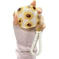 thumbnail image 1 of Compatible with Samsung Galaxy Buds 2 Pro(2022)/Galaxy Buds 2/Galaxy Buds Pro/Galaxy Buds Live Case Floral with Pearl Keychain Cute for Women Protective Cover Case Sunflower, 1 of 10