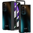thumbnail image 1 of Compatible Samsung Galaxy Fold 2 Case with Screen Protector,Luxury Electroplating Heavy Duty Hinge Protective Bumper Case for Samsung Fold 2 Phone Cover,Samsung Galaxy Z Fold 2 Cases Men Black, 1 of 14