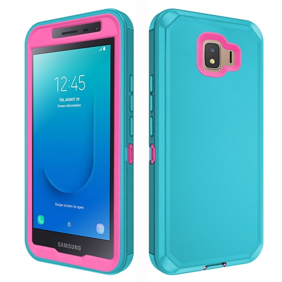 Compatible with Samsung Galaxy J2 Pure J2 Core 2018 2020 J 2 Dash 2J Shine 2019 Phone Case Hybrid Rugged Shockproof Hard Protective Drop Proof Full Body Heavy Duty Mobile Cell Cover Women Men Green