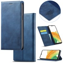 Compatible with Samsung Galaxy Note 10 Plus Wallet Case, PU Leather Flip Folio Case with Card Holders RFID Blocking Kickstand [Shockproof TPU Inner Shell] Phone Cover, blue