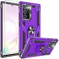 thumbnail image 1 of Compatible for Samsung Galaxy Note 20 Ultra Case with HD Screen Protector, Military-Grade Protective Phone Case with Magnetic Kickstand Ring for Samsung Galaxy Note 20 Ultra 5G Purple, 1 of 7
