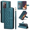 thumbnail image 1 of Compatible with Samsung Galaxy Note 20 Ultra Case, Premium Leather Wallet Book Case Magnetic Flip RFID Blocking Credit Card Holder Kickstand with Wrist Strap Shock Absorbing Case, Darkgreen, 1 of 11