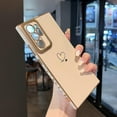 thumbnail image 1 of Compatible for Samsung Galaxy Note20 Ultra 5G,Cute Plating Love Hearts Pattern Case with Camera Lens Protection,Soft TPU Bumper Electroplated Case for Girls Women,White, 1 of 4