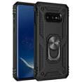 thumbnail image 1 of Compatible with Samsung Galaxy S10E Case Heavy Duty Armor Rugged Dual Layer Full Body Shockproof Screen Camera Protection Built-in Ring Kickstand S10e Phone Hard Back Cover for Men Black, 1 of 9