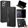 thumbnail image 1 of Compatible with Samsung Galaxy S20 FE Phone Case,Wave Curves and Sequins Meticulously Sewn PU Leather Flip Folding Kickstand Wallet Shockproof Rugged  Phone Case With Card Slots,Black, 1 of 9